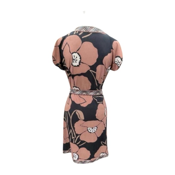 BCBG Black and Brown Floral Mini Dress - Picture 2 of 2